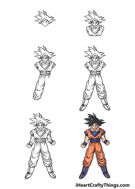 How to Draw Goku (Full Body) .